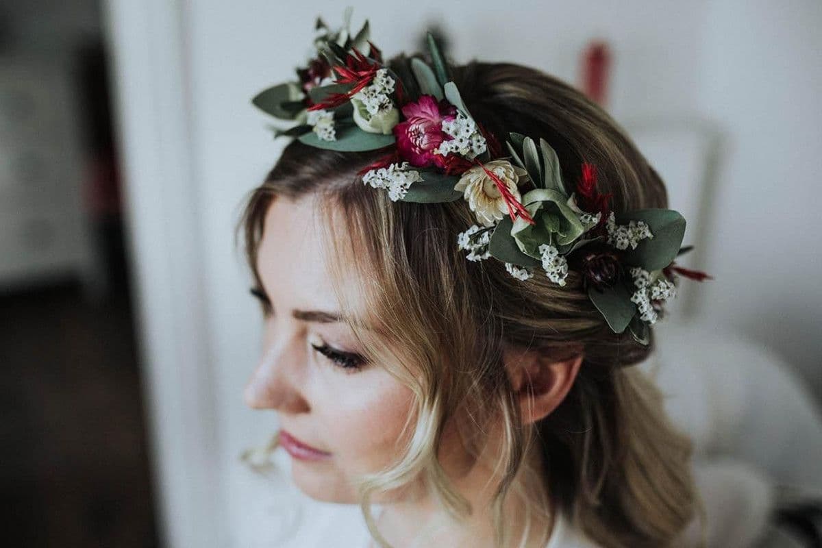 Brautstyling - Die schönsten Brautfrisuren mit Blumen