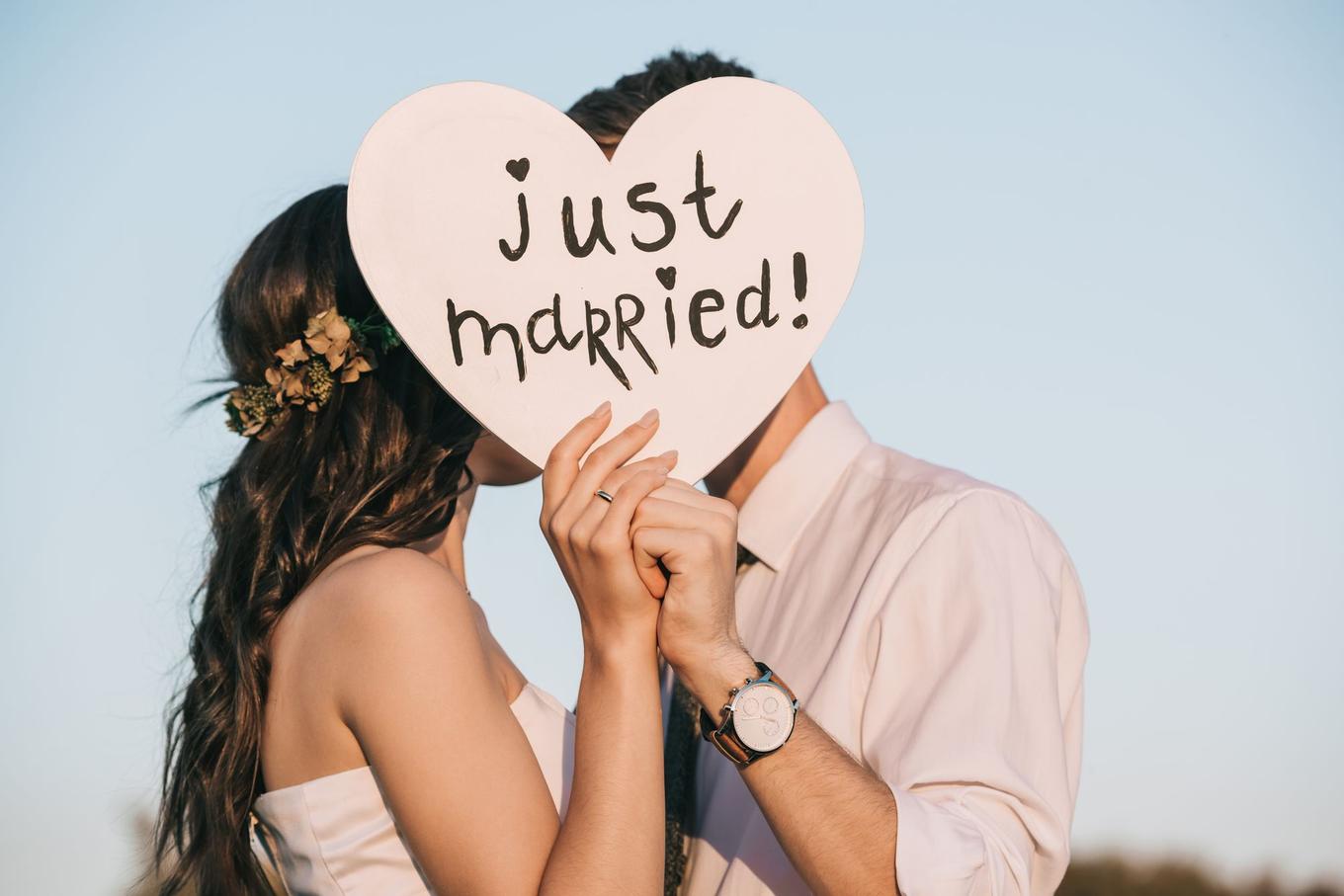 Hochzeitsherz - Ein Hochzeitsspiel zum Ausschneiden