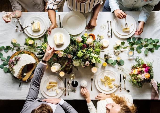 Vorschläge für ein vegetarisches Hochzeitsbuffet