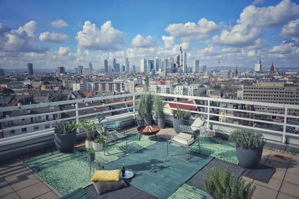 Heiraten mit wunderschöner Dachterrasse mitten in Frankfurt