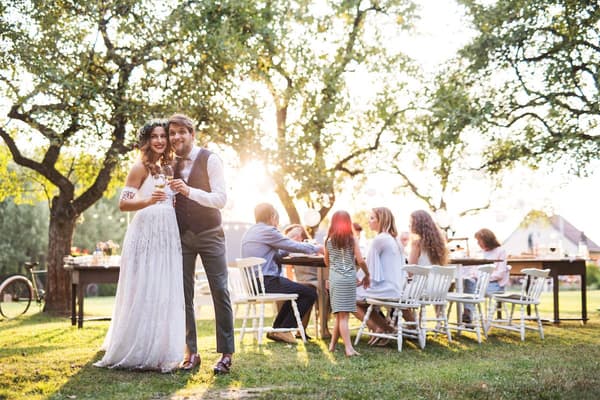 Gartenhochzeit mit Grillabend