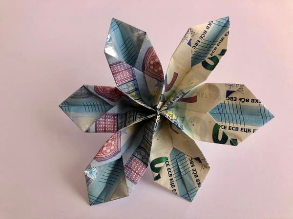 Geldblume - Schritt für Schritt zum kreativen Geldgeschenk