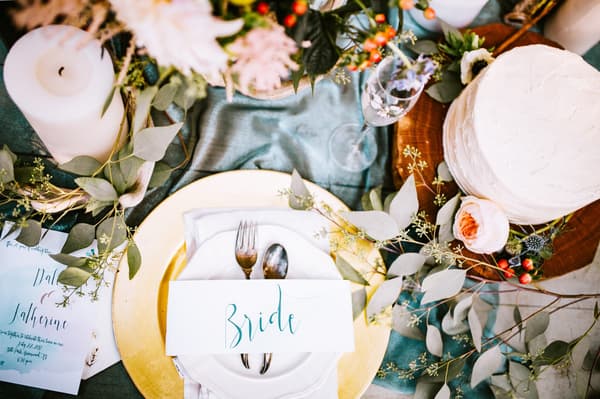 Farbinspiration für die Hochzeit: Gold