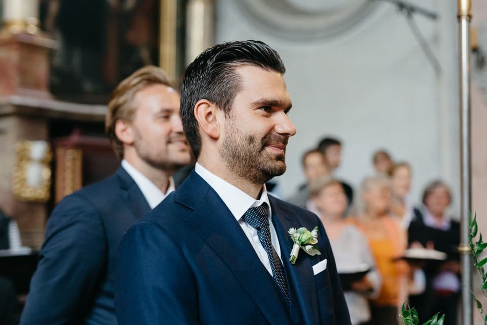 First Look der Brautpaares auf der Hochzeit