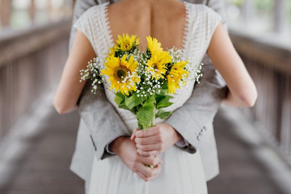 Brautstrauß Sonnenblumen