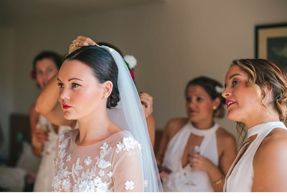 Braut, Trauzeugin und Brautjungfern © Weddings by Tim
