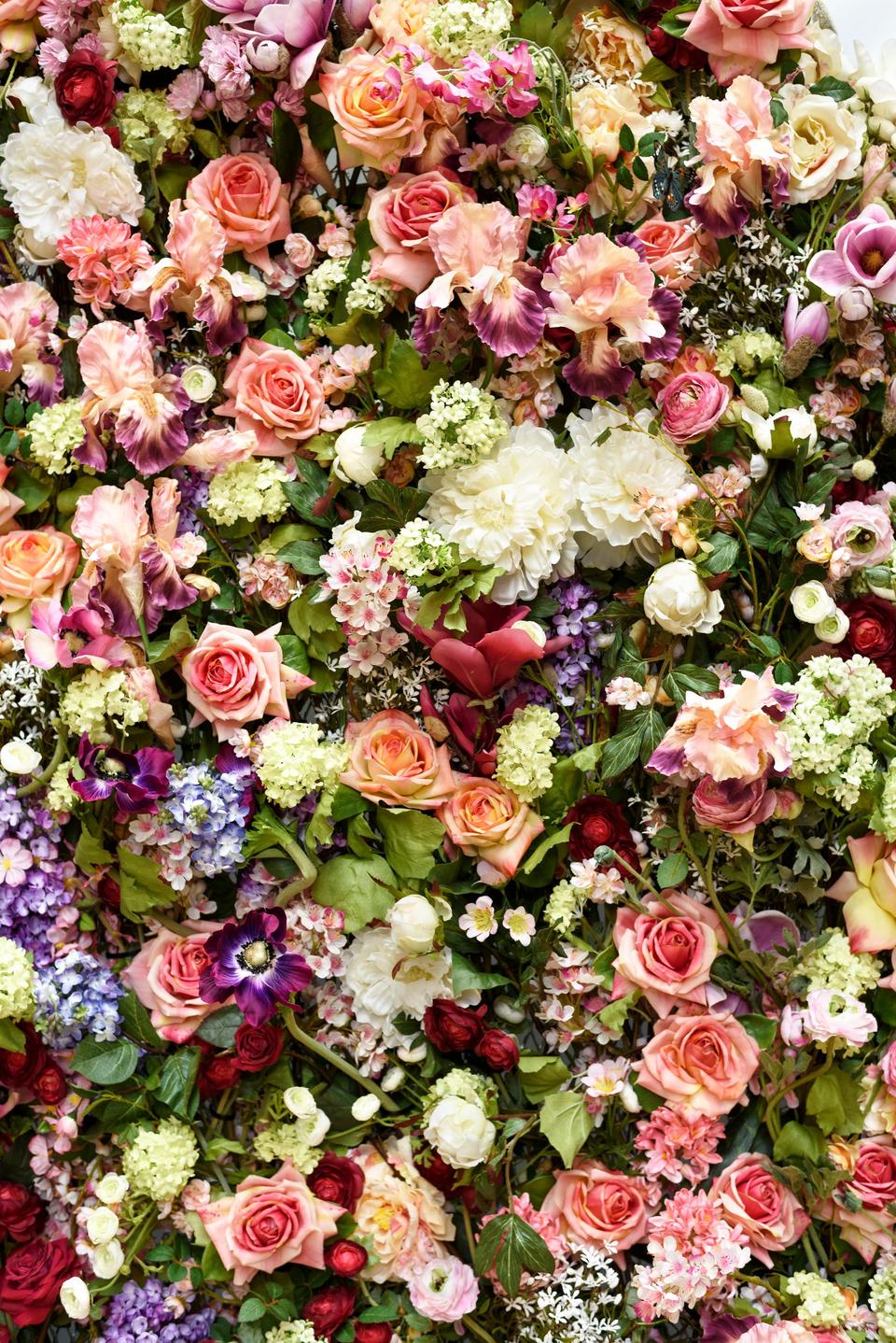 Blumenwand