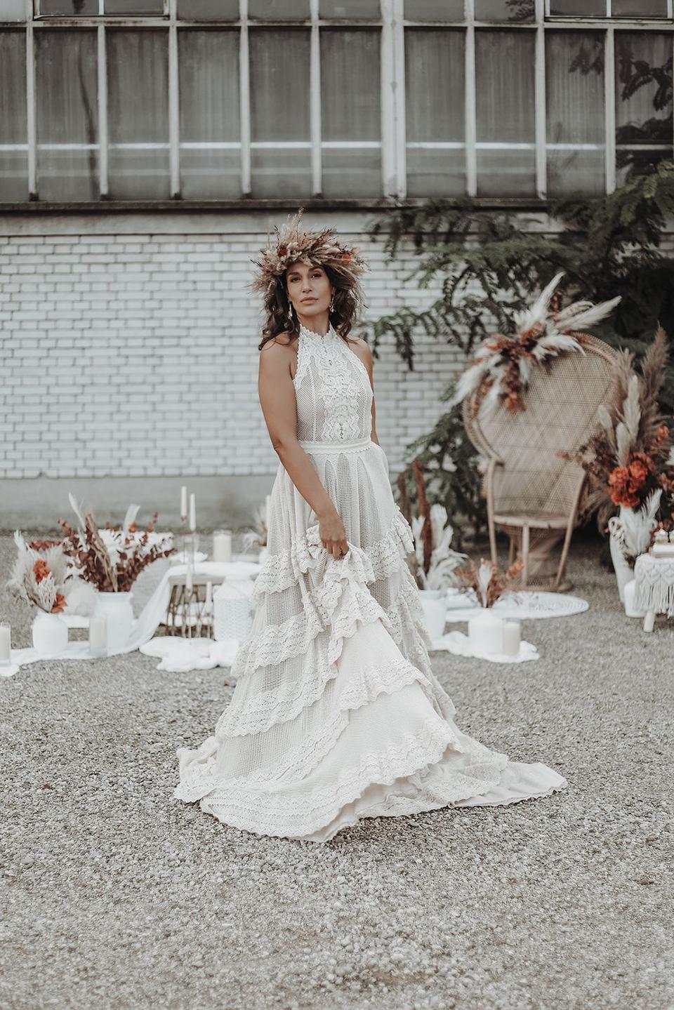 Styled Shoot: Braut im Boho-Look