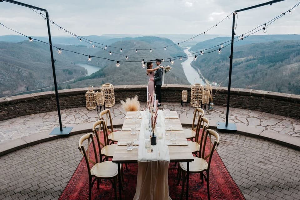 Hochzeitstafel - Sitzplätze am Brauttisch