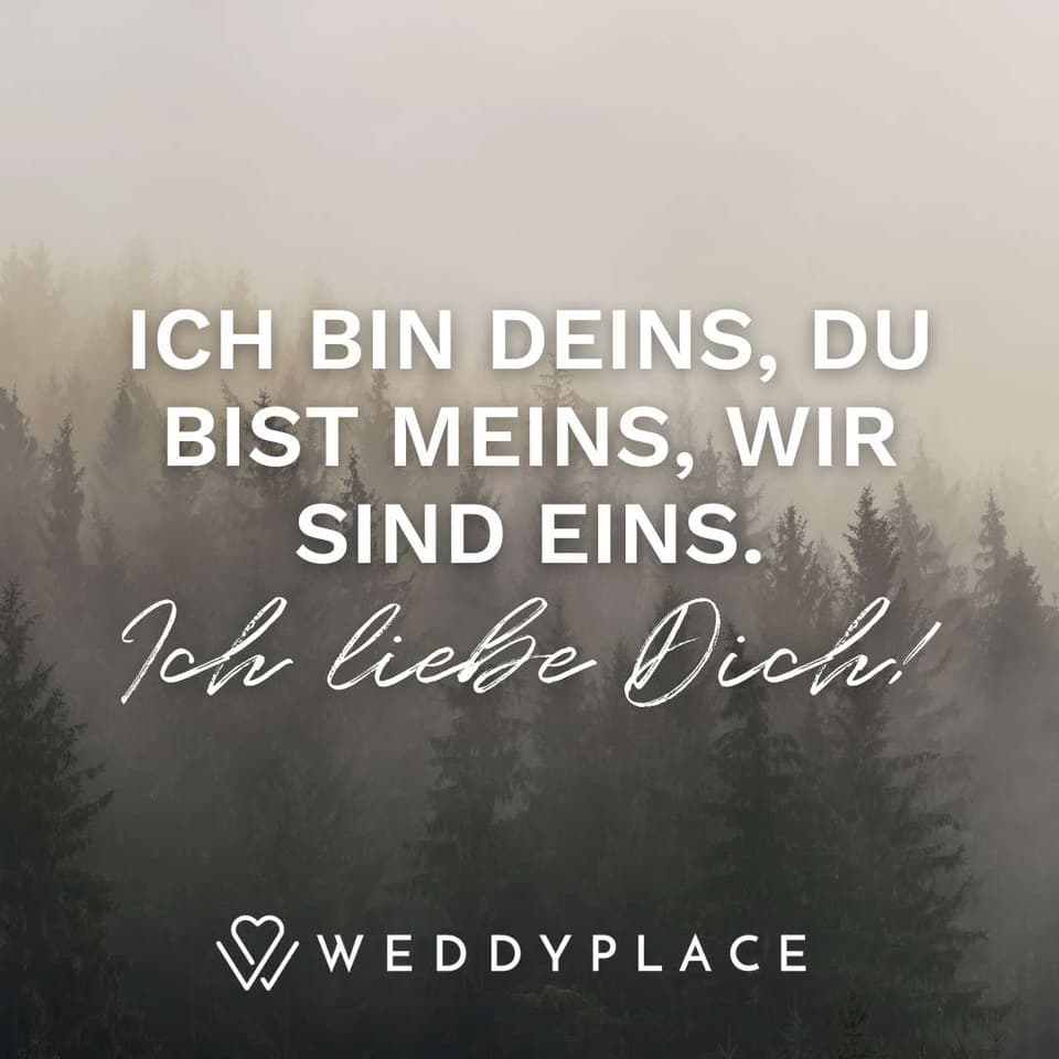 Liebe bedeutet alles. Liebesspruch