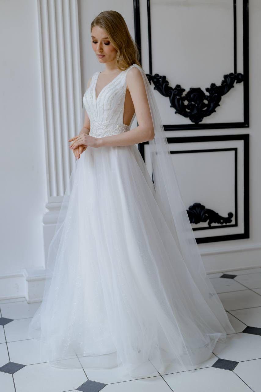 romantisches Brautkleid im Empire-Stil
