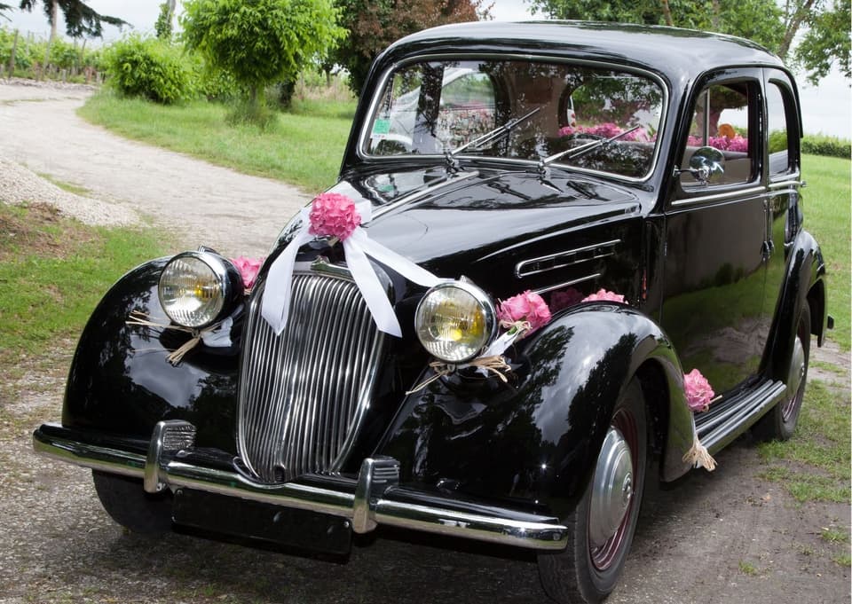 Toller Oldtimer als Hochzeitsauto