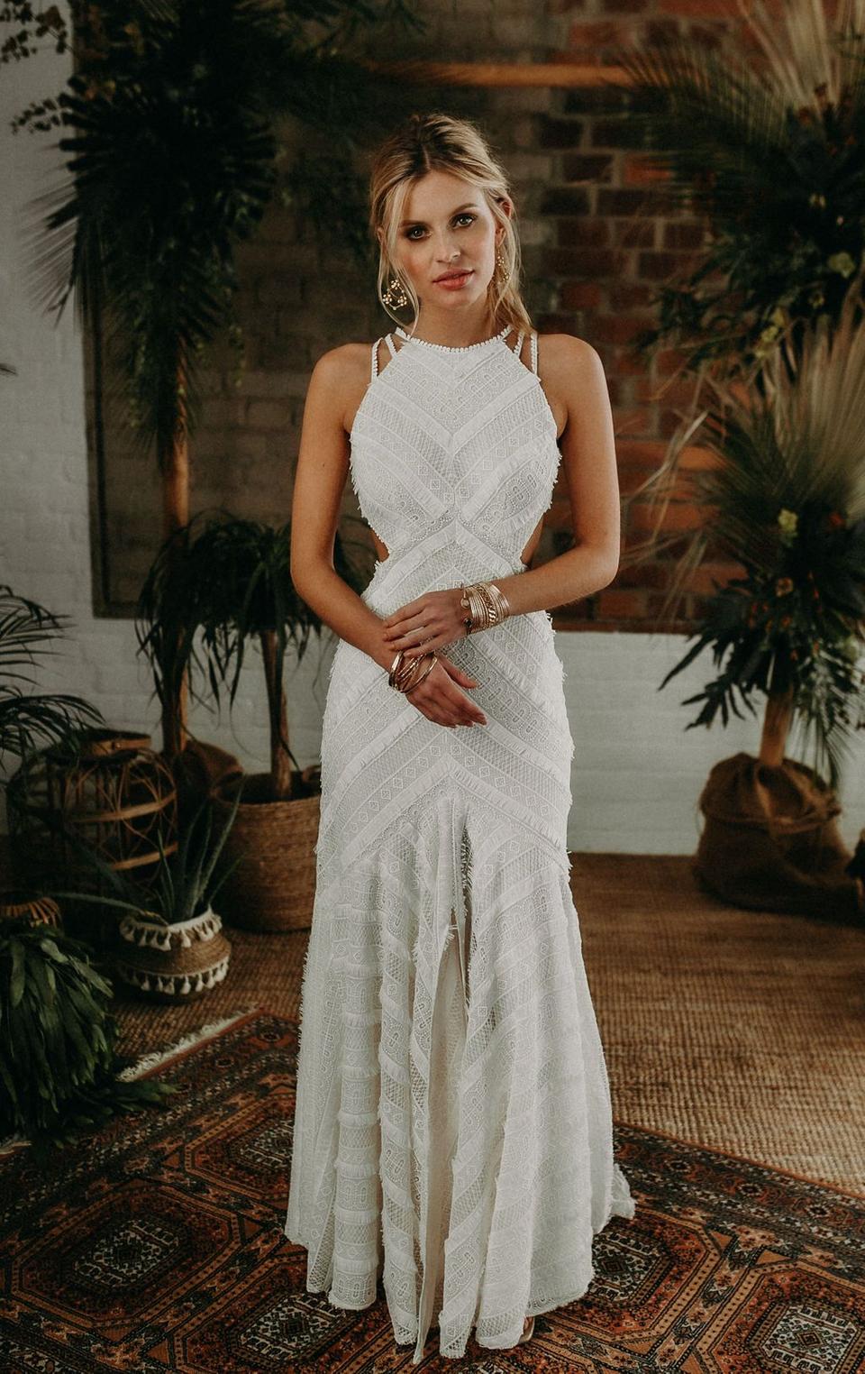 Meerjungfrau Brautkleid im Boho-Stil