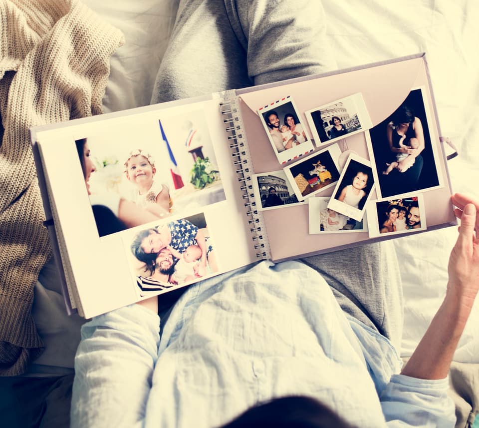 Eine besonders schöne Foto-Collage ihrer Lieben finden Oma und Opa immer toll
