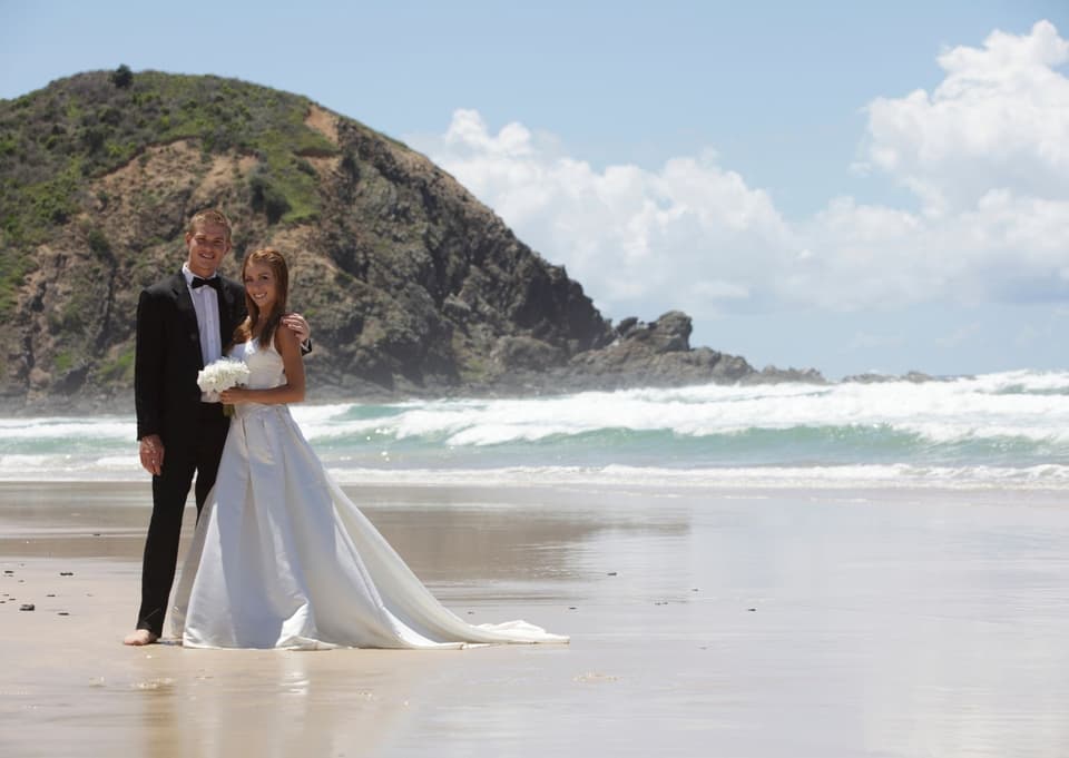 Hochzeitsfoto am Strand