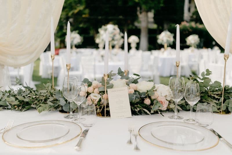 Schöner Hochzeitstisch