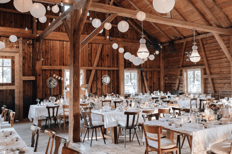 Scheune im Allgäu: Perfekt für große Hochzeiten