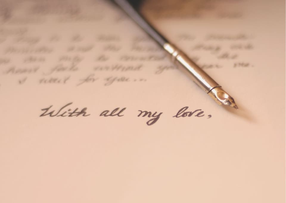 Handschriftlicher Liebesbrief