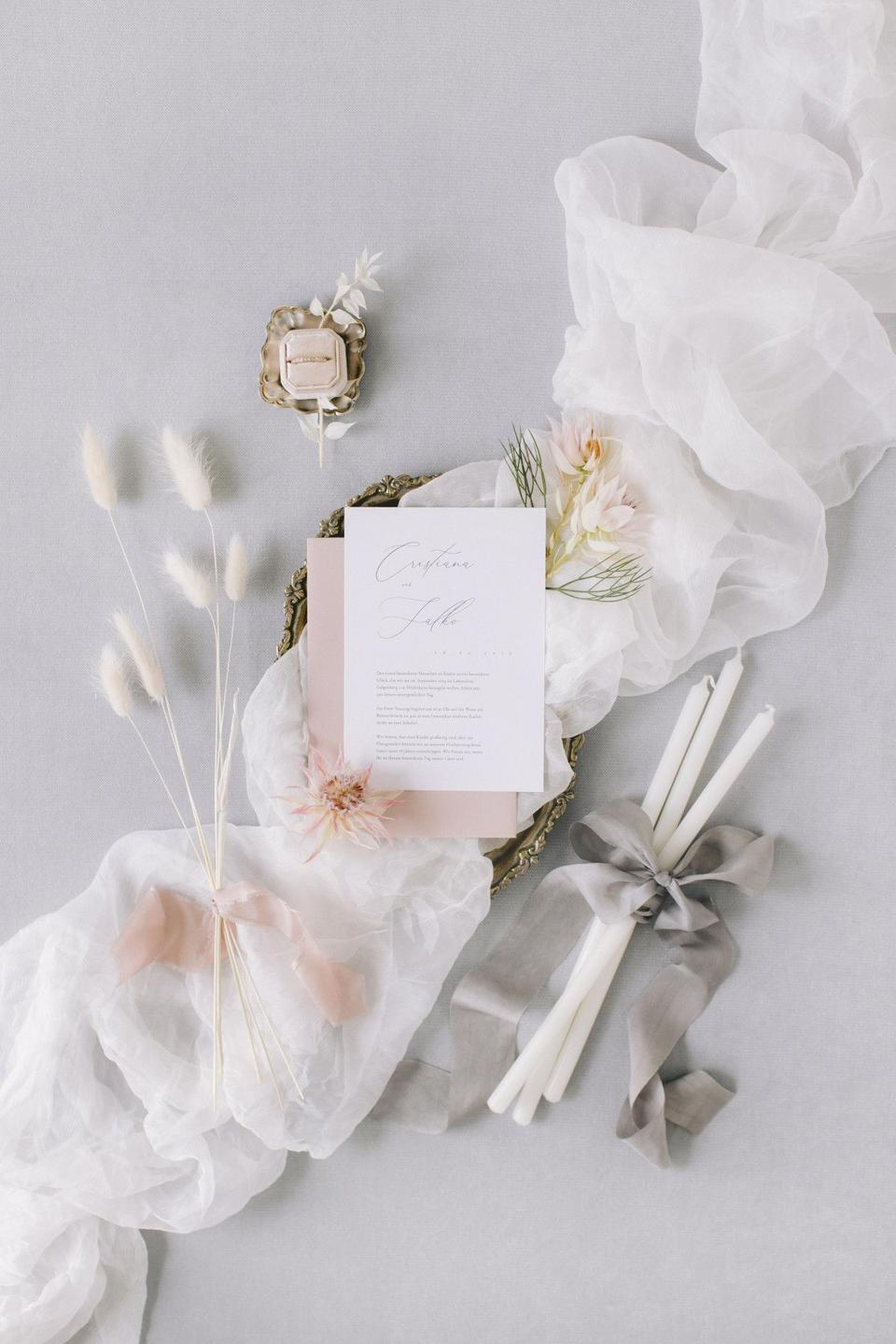 Hochzeitseinladung mit Gedicht