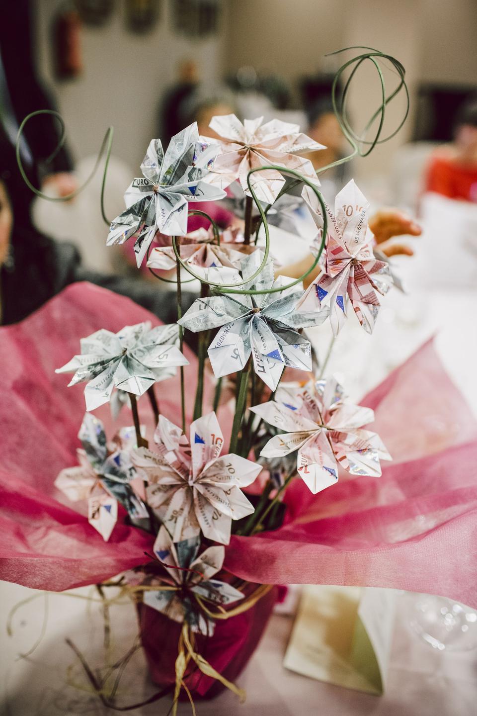 Geldwünsche zur Hochzeit werden erfüllt mit einem DIY Geldgeschenk