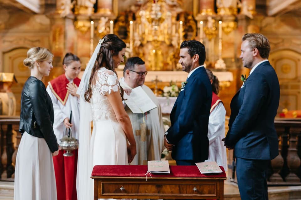 Hochzeit in der Kirche, christliches Eheversprechen