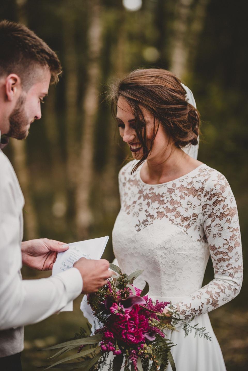 Moderne Hochzeit, modernes Eheversprechen