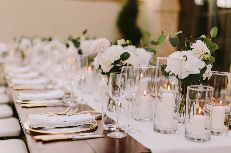 Elegante Hochzeitstische