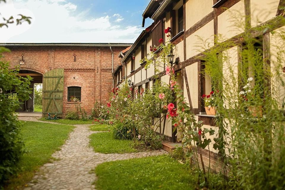 Das Gebäude, in dem sich das Bed & Breakfast befindet.