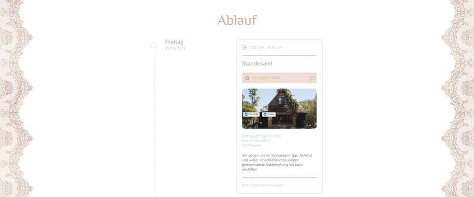 Website-Design mit Spitzenelementen