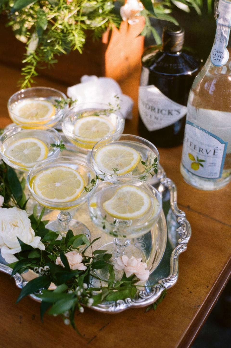 Champagner Zitronen Cocktail