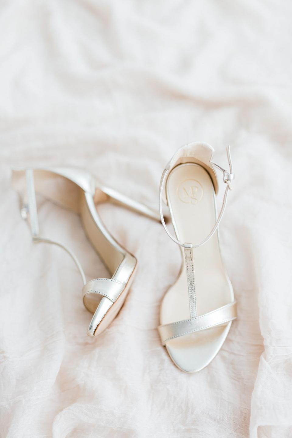 silber Peep Toes
