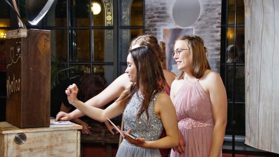 Die Fotobox auf der Hochzeit einstellen